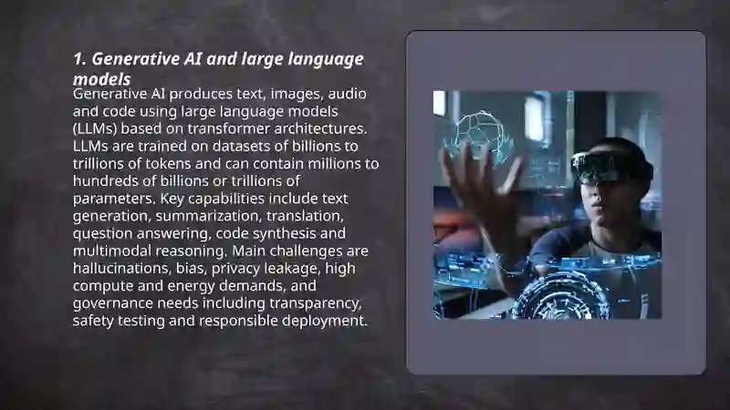Generative AI and Large Language Models