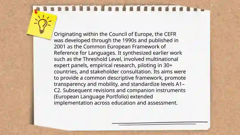 The CEFR framework: an overview