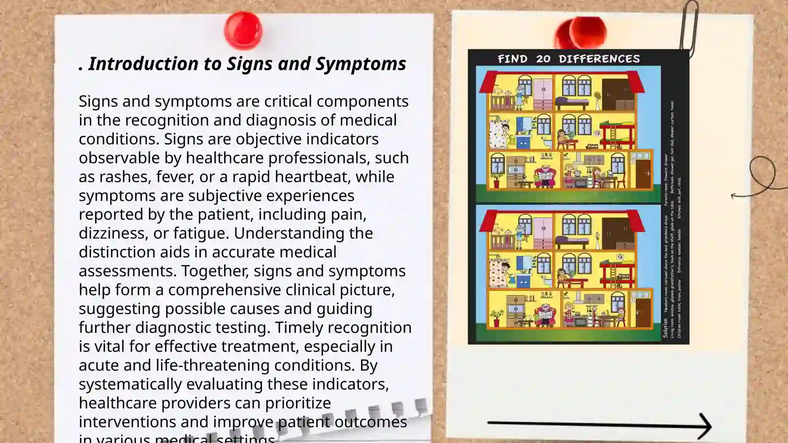 Difference Between Sign and Symptom Report