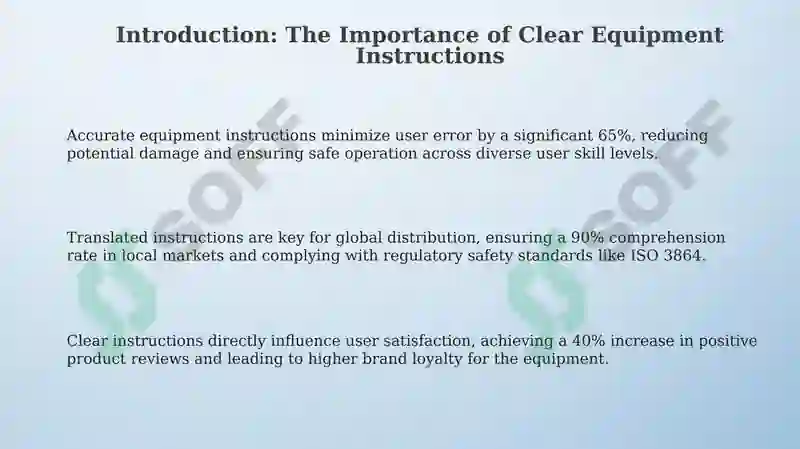Clear Equipment Instructions
