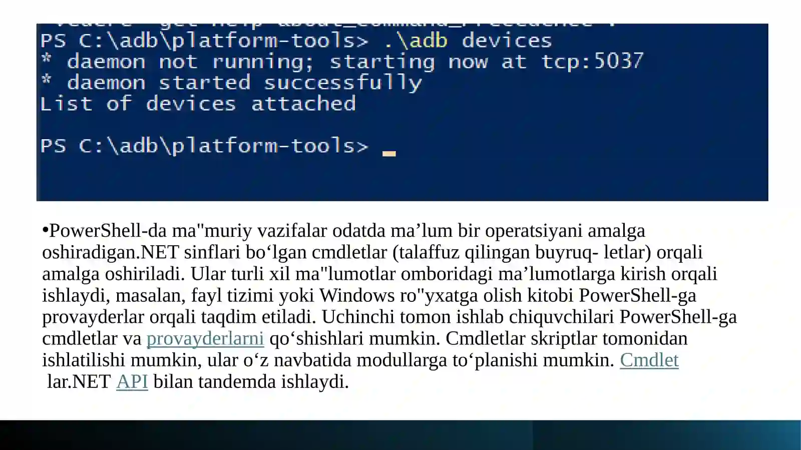 Windows Powershell