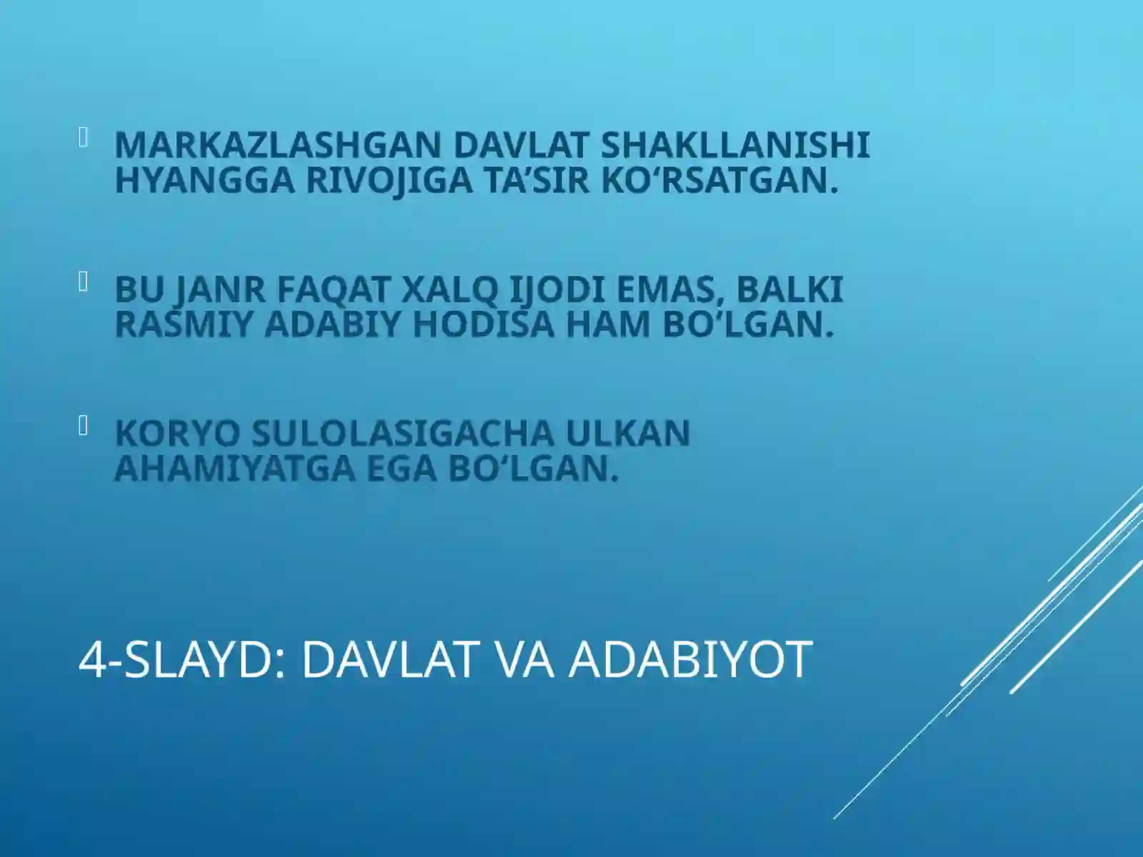 ONA TILIDAGI SHE’RIYAT – HYANGGA (XYANGA)
