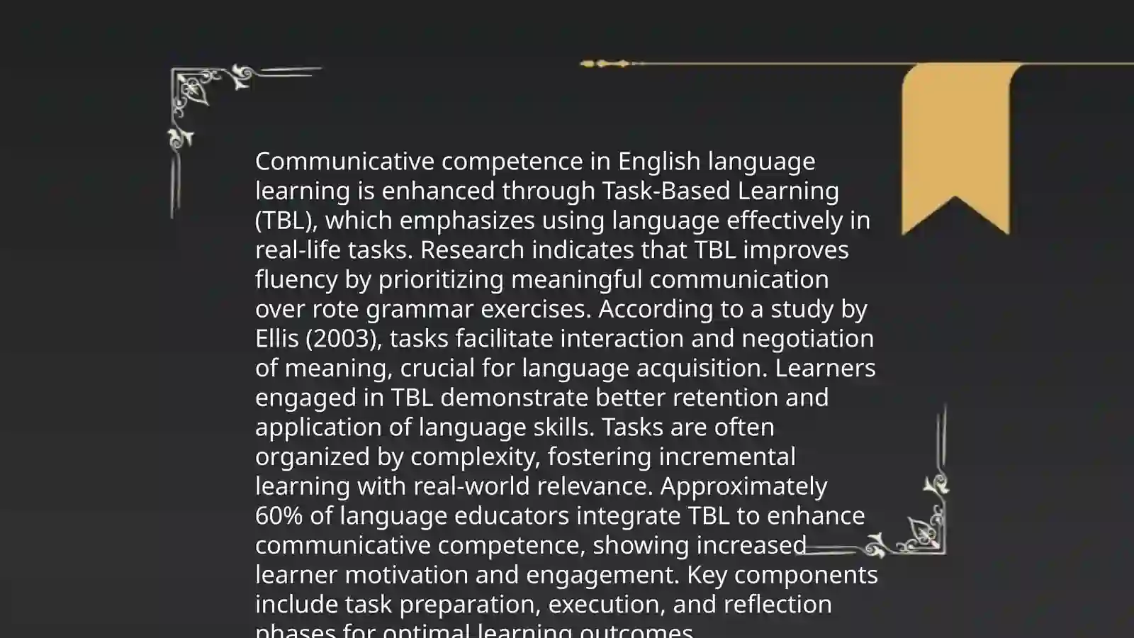 Task Design in Intensive Language Courses