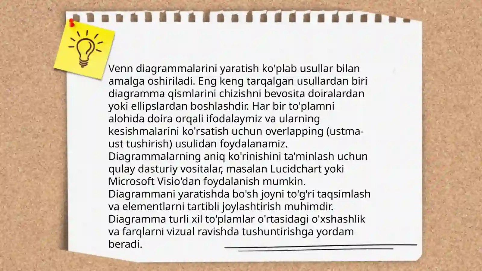”Venn diagrammasi” pedagogik texnologiyasini tabiiy fan darslarida qo’llash