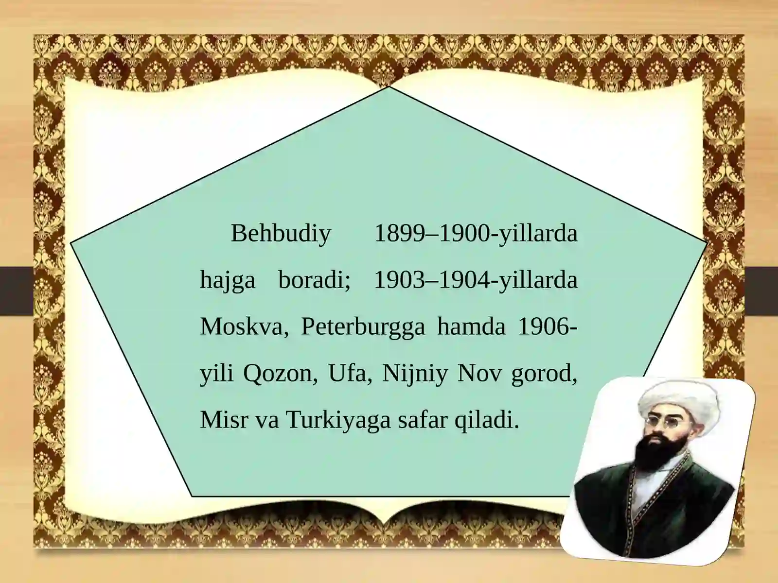 10-sinf Adabiyot fanidan Mahmudxo'ja Behbudiy dars ishlanma