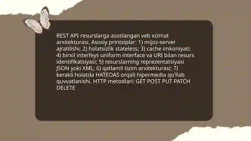 API nima va undan foydalanish