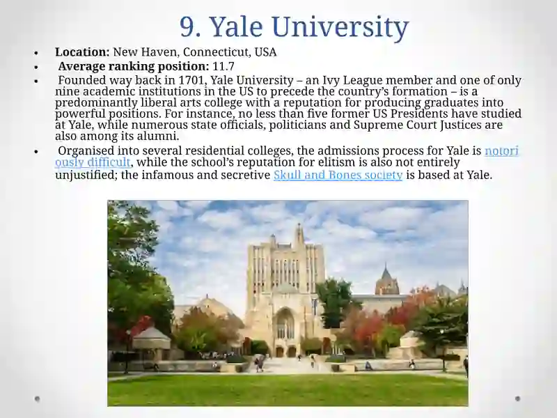 The 10 Best Universities in the World