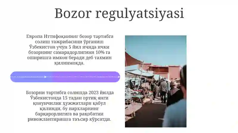 Bozor va uning oʻziga xos tomonlari