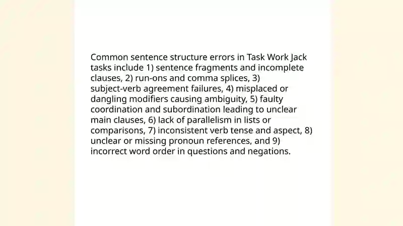Addessing the grammar gap in task work jack
