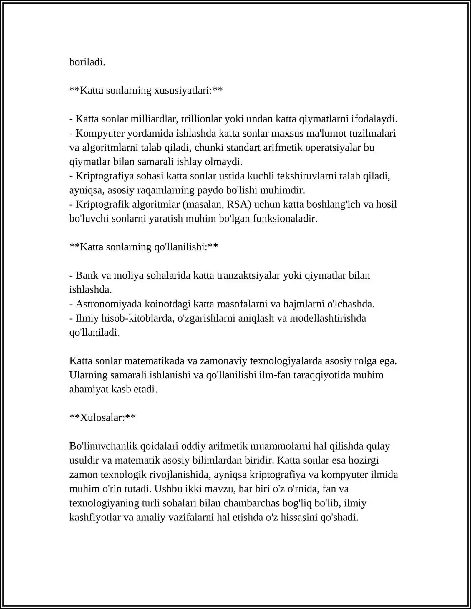 MATEMATIK ALGORITMLAR: DIVISIBILITY & LARGE NUMBERS,PRIME NUMBERS ...