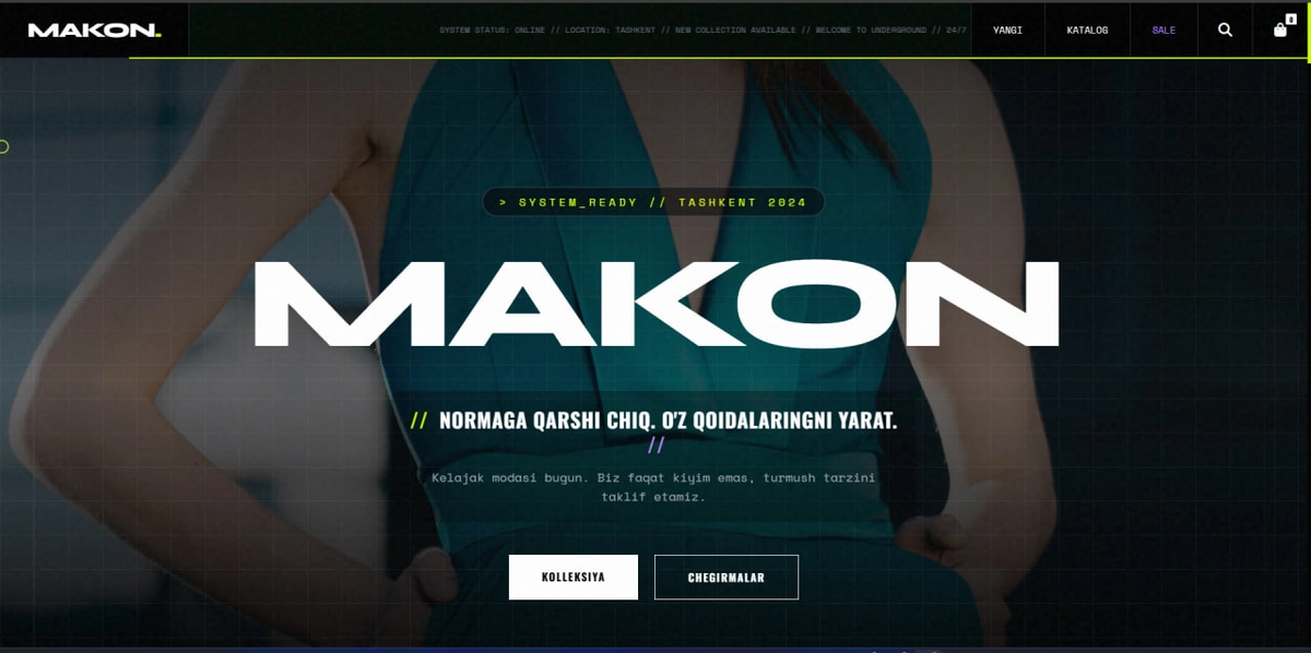 Kiyimlar uchun Online Do'kon