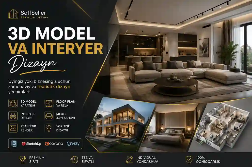 Premium 3D Interior & Visualization