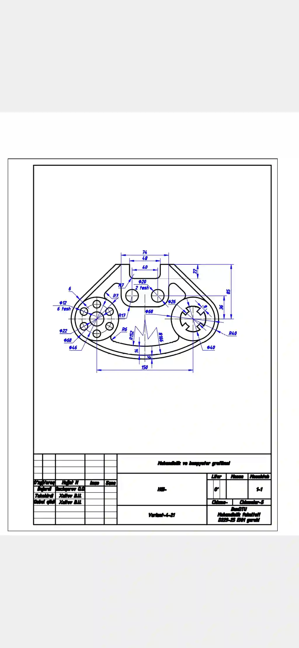 AvtoCAD.  2d.  3d chizmalar