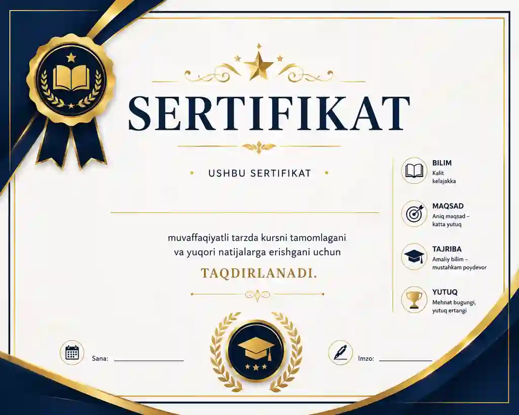 Universal O‘quv Sertifikati