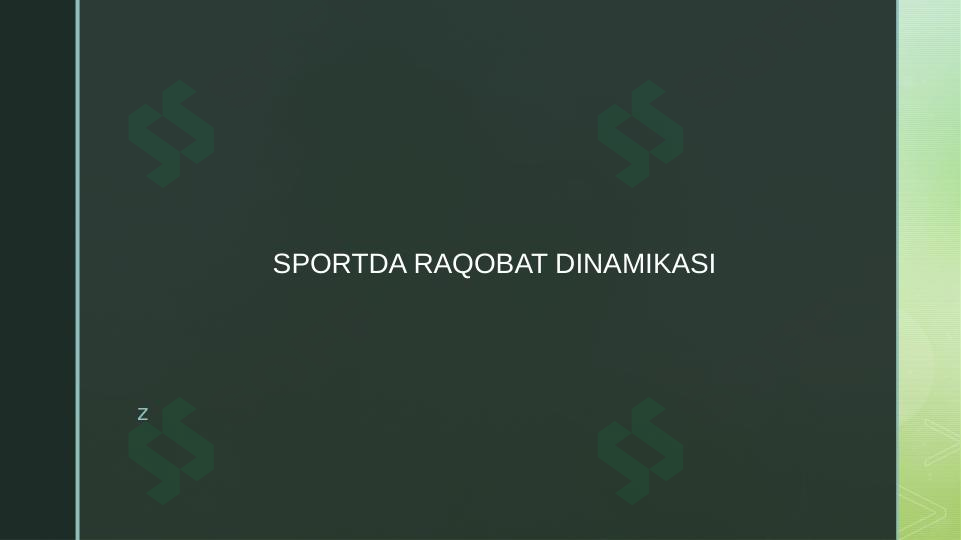 Sportda raqobat dinamikasi