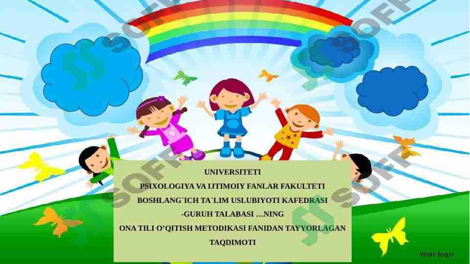 OT SO’Z TURKUMIGA OID MASHQLAR TASNIFI