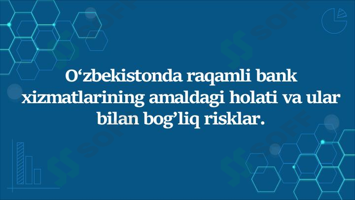 O'zbekistonda raqamli bank xizmatlarining amaldagi holati va ular bilan bog'liq risklar