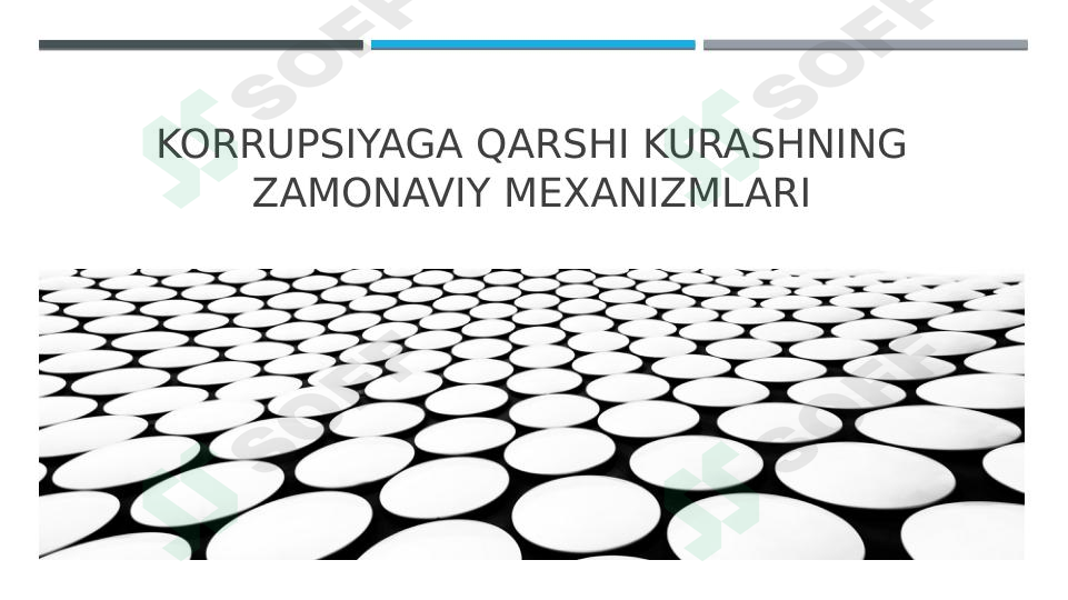 Korrupsiyaga qarshi kurashning zamonaviy mexanizmlari