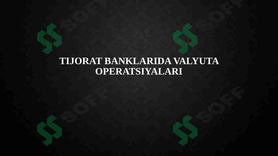 Tijorat banklari
