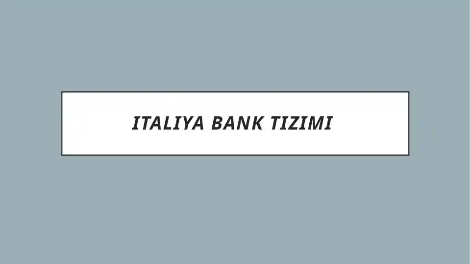 Italiyabanktizimi