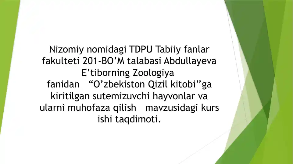 "O’zbekiston Qizil kitobi" taqdimoti