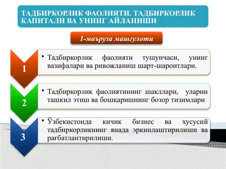 1-маъруза машғулоти