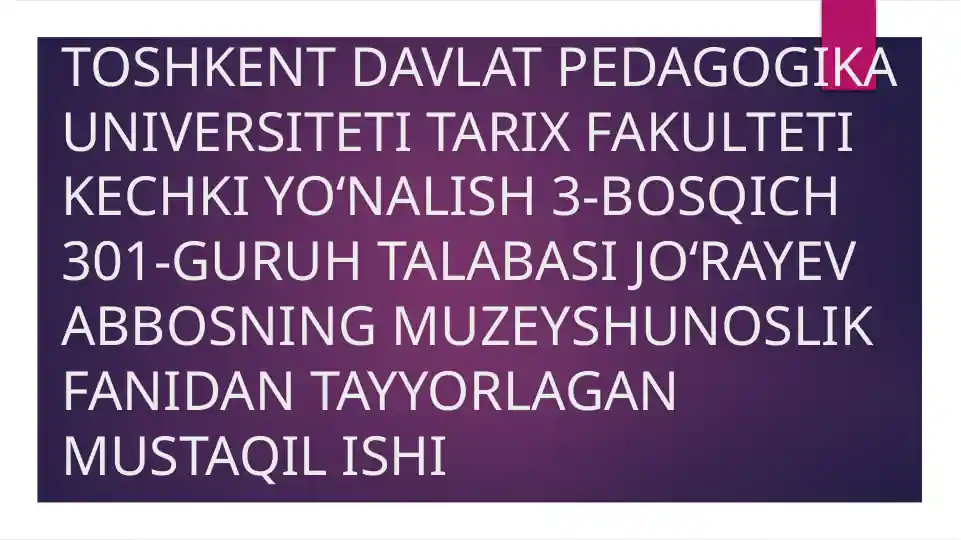 Oʻzbekistontarixi davlat muzeyi