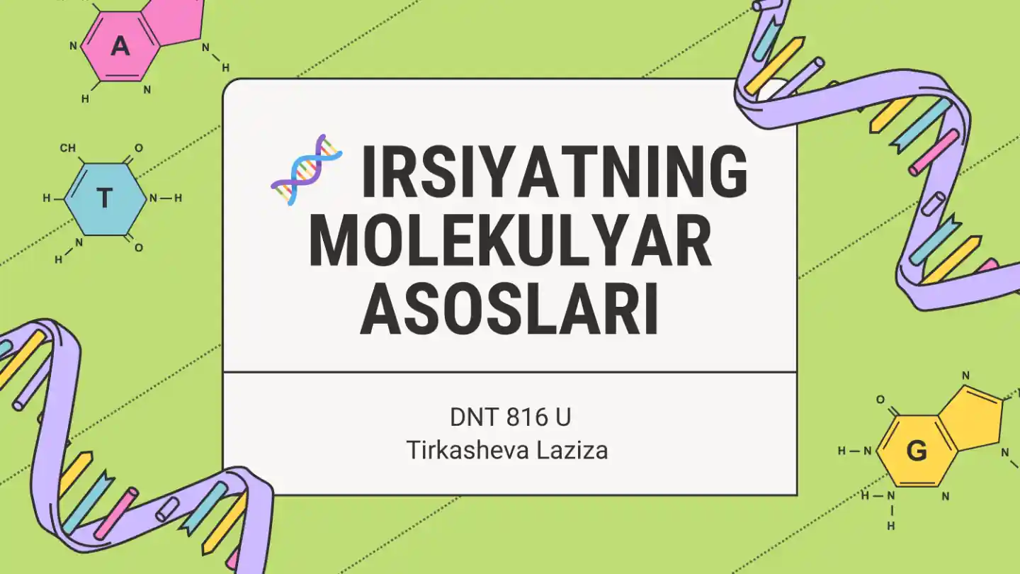 Irsiyatning Molekulyar Asoslari