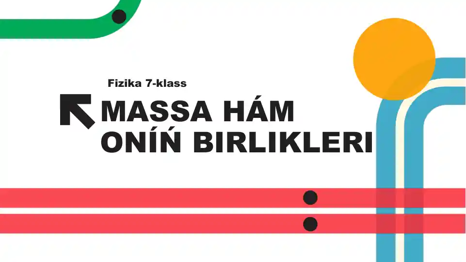 Massa hám onıń birlikleri_5E