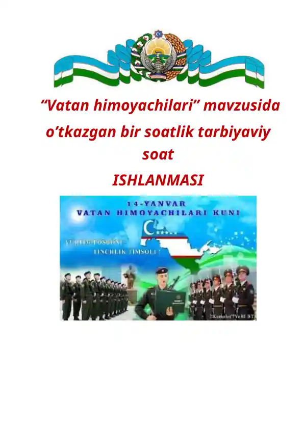 "Vatan Himoyachilari Tarbiyaviy Mavzuda"