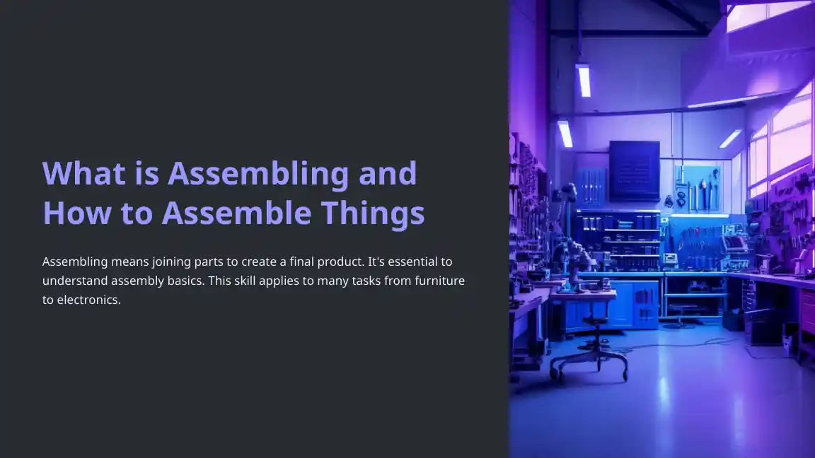 Assembling and How to Assemble Things