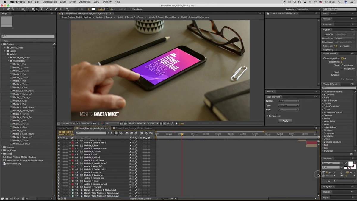 Шаблон After Effects