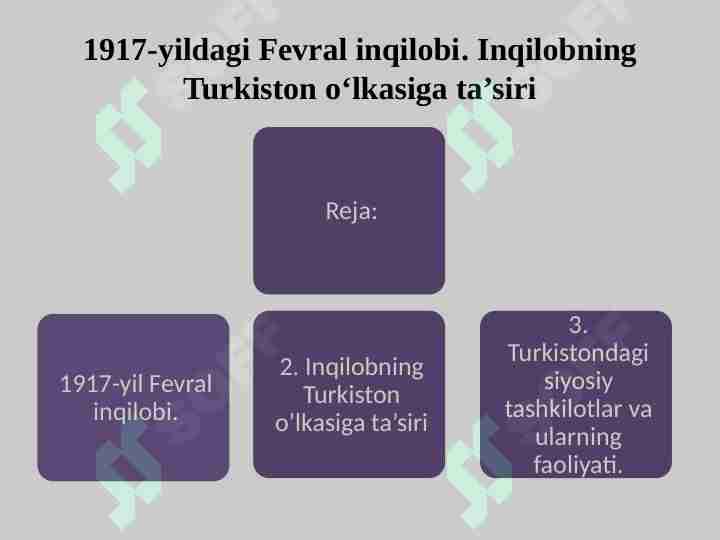 1917-yildagi Fevral inqilobi. Inqilobning Turkiston o‘lkasiga ta’siri