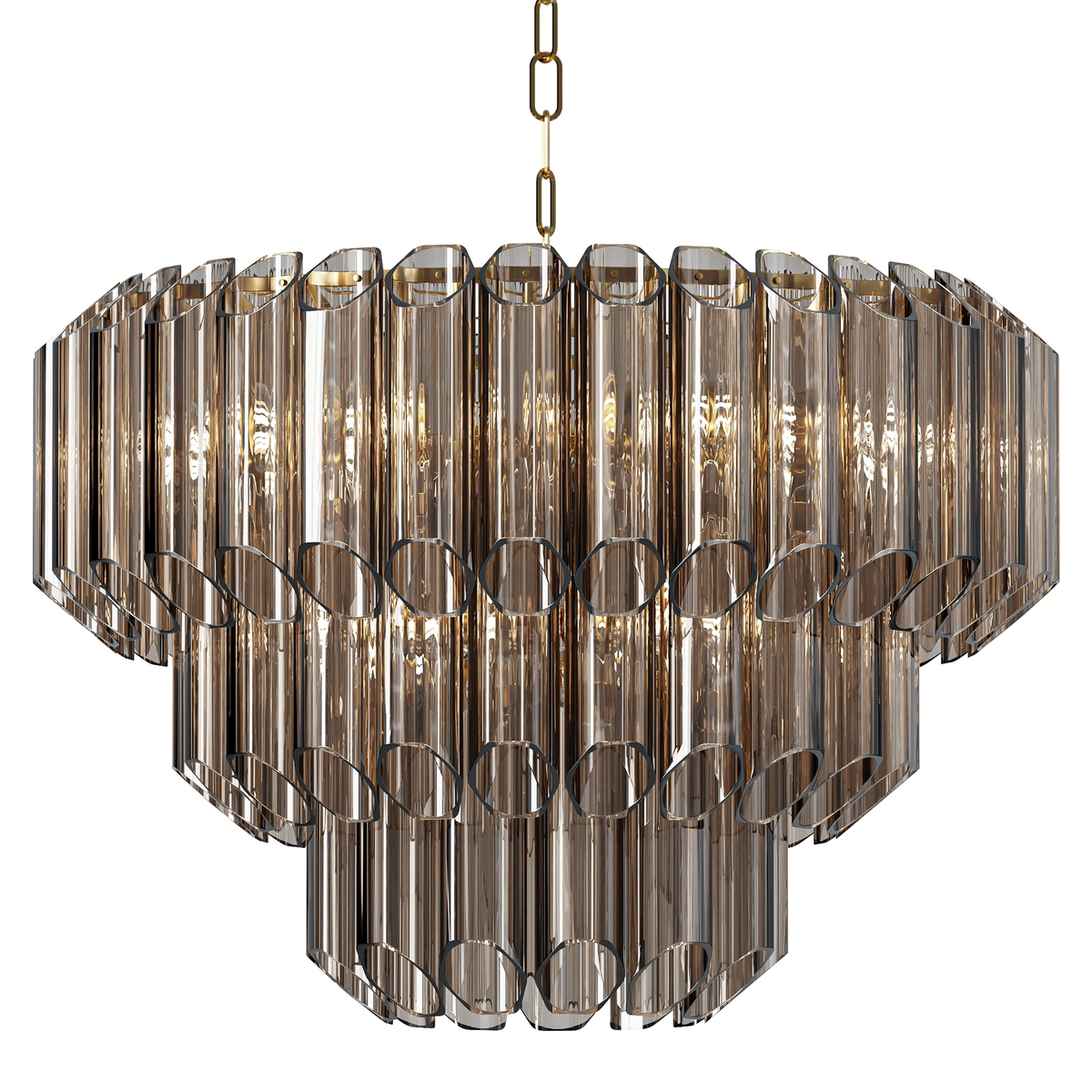 Aurum Cascade Glass Chandelier