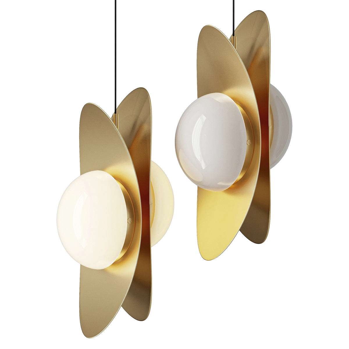Golden Ingot Pendant Light