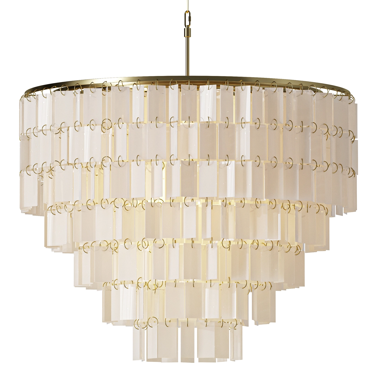 ALOADecor Capiz Shell Farmhouse Chandelier