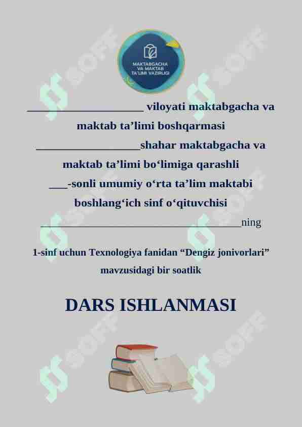 1 sinf texnologiya kemacha 3-chorak dars ishlanmasi