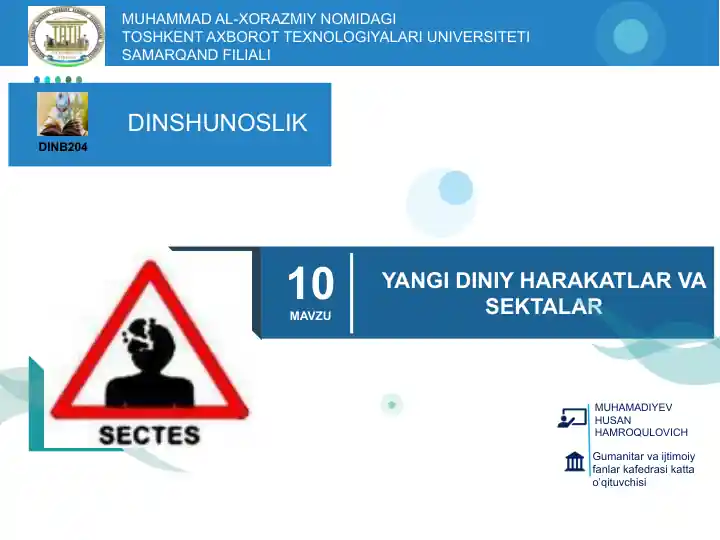 Yangi diniy harakatlar va sektalar