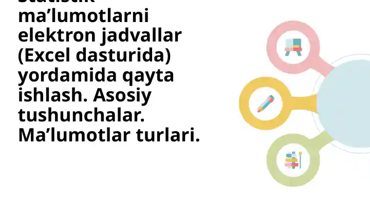 Statistik ma'lumotlarni qayta ishlash
