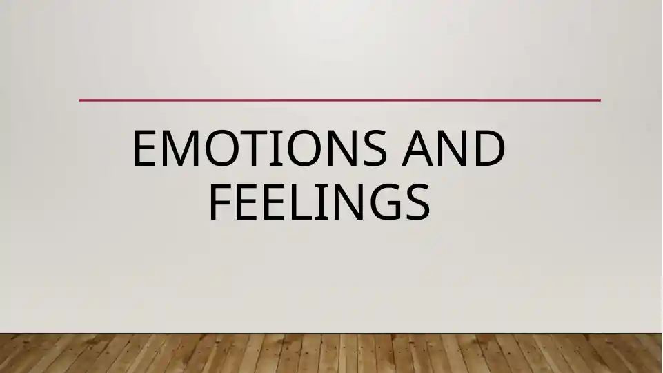 Emotions and feelings