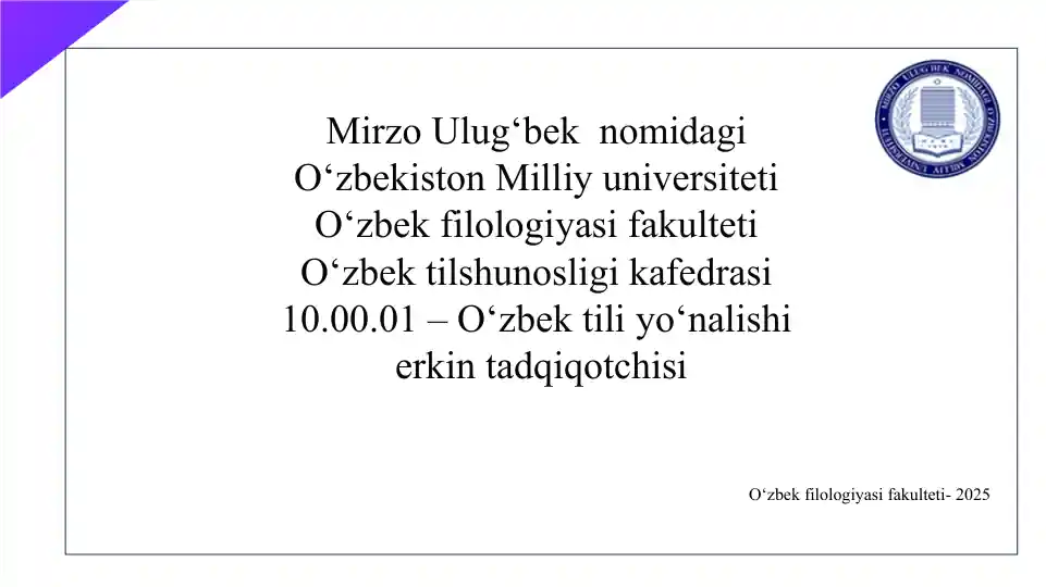 O‘LMAS UMARBEKOV ASARLARI TILINING SOTSIOPRAGMATIK ASPEKTI