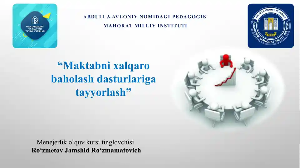 Maktabnixalqarobaholashdasturlarigatayyorlash