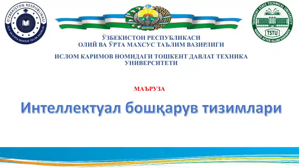 Intellektual boshqaruv tizimlari