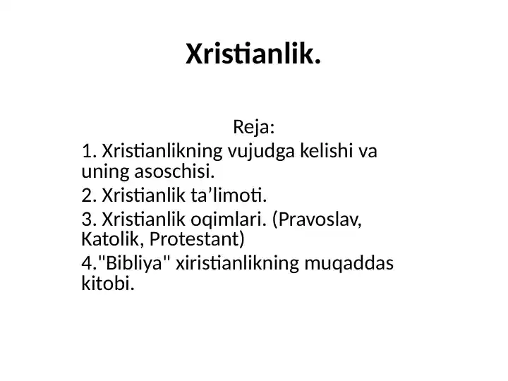 Xristianlik
