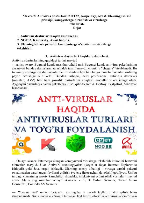 Antivirus dasturlari
