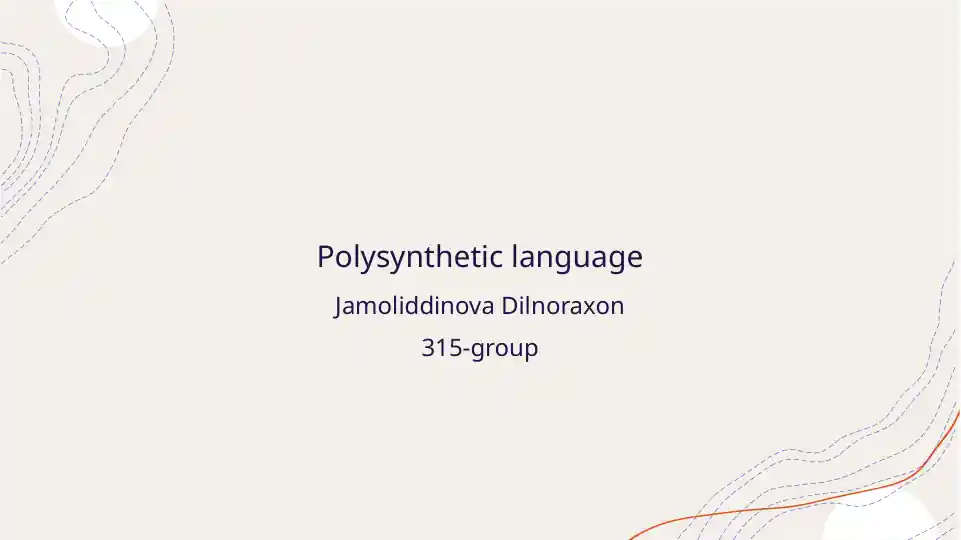 Polysynthetic language