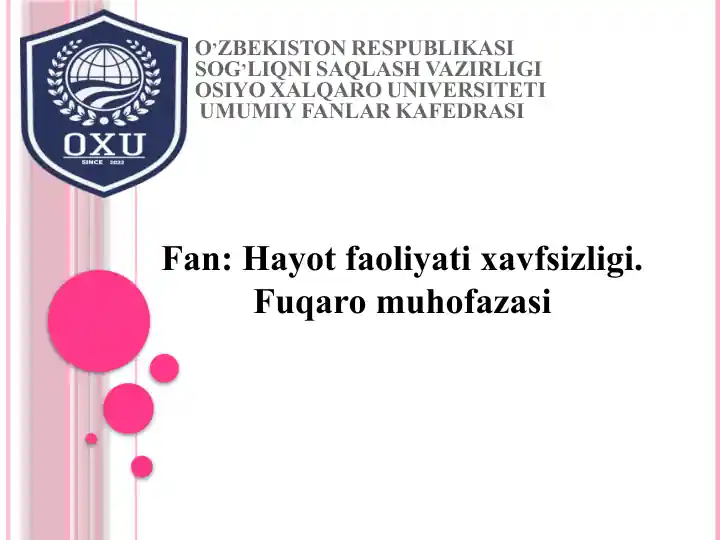 Hayot faoliyati xavfsizligi