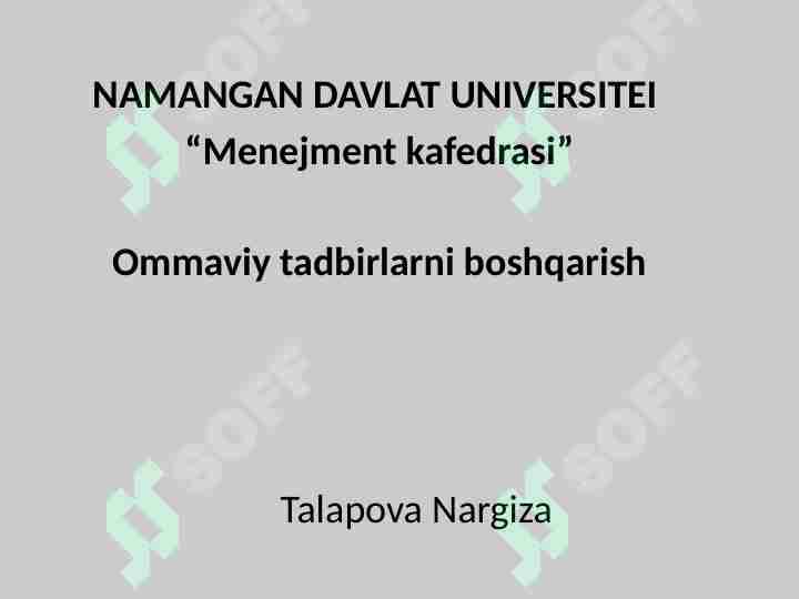 Korporativ tadbirlarning o’ziga xos jihatlari