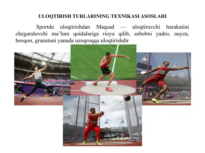 ULOQTIRISHTURLARINING TEXNIKASIASOSLARI