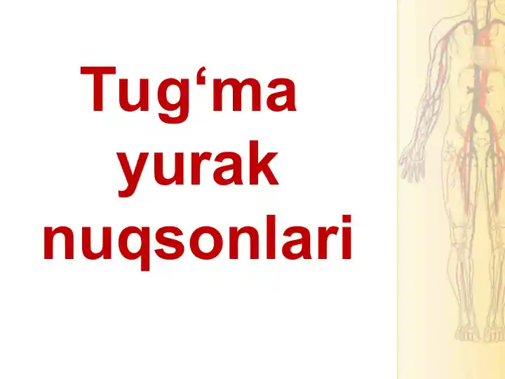 Tug‘ma yurak nuqsonlari